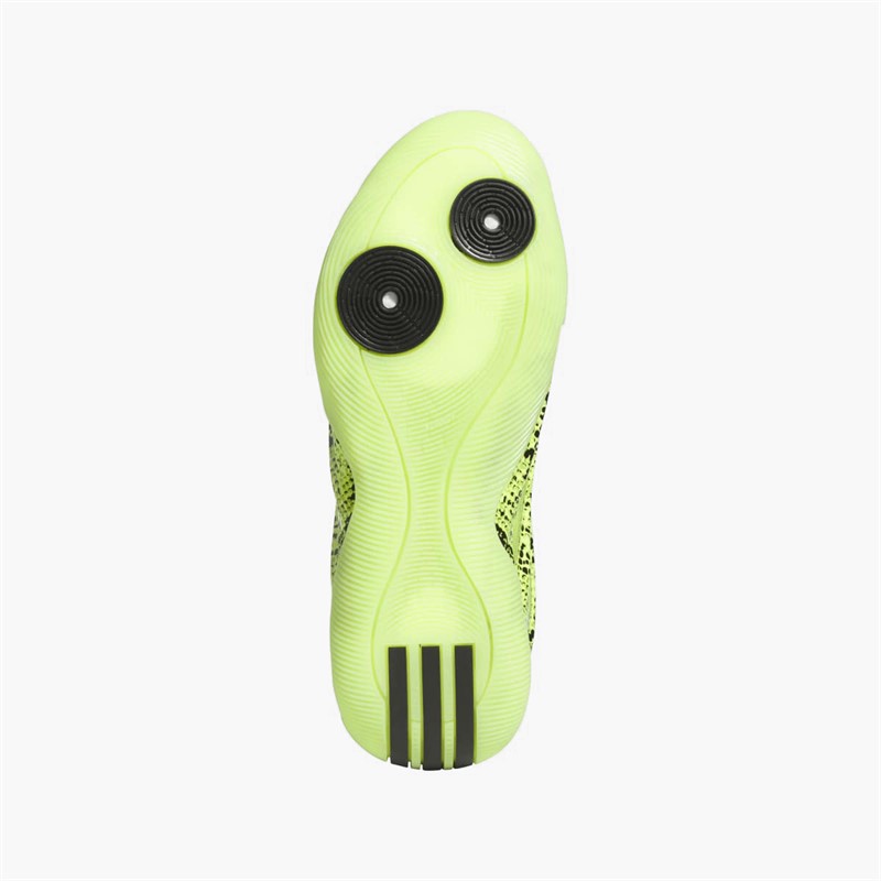 adidas Mens Harden Volume 9 'Snakeskin' Basketball Shoes Solar Slime/Core Black/Solar Slime