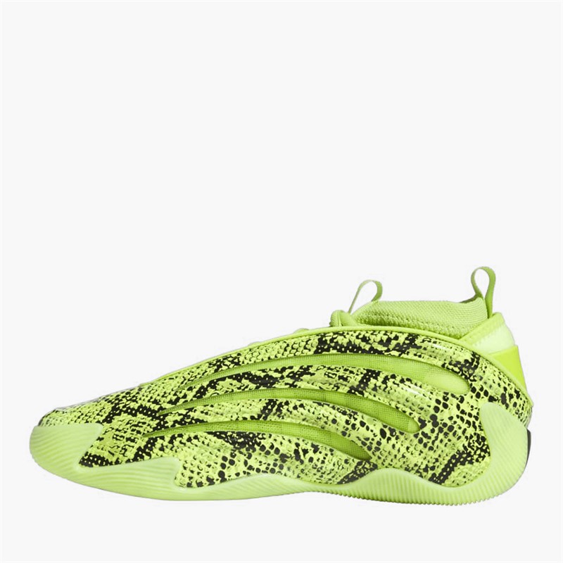 adidas Mens Harden Volume 9 'Snakeskin' Basketball Shoes Solar Slime/Core Black/Solar Slime
