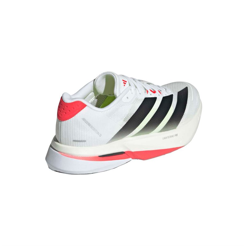 adidas Womens Adizero Boston 13 Lightstrike Pro Neutral Running Shoes Cloud White/Core Black/Lucid Red