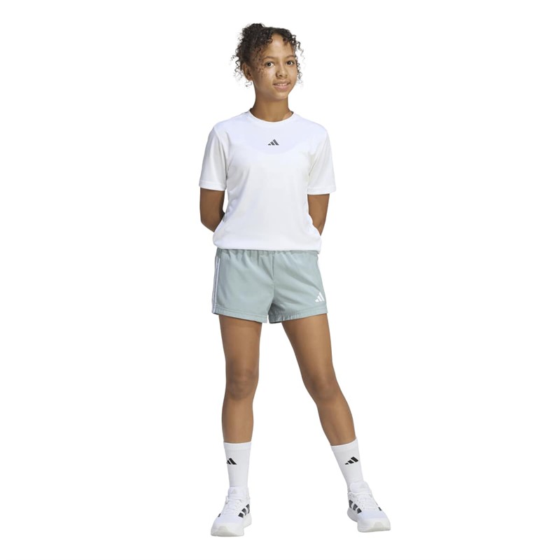adidas Junior Piger Træn Essentielle 3-Striber Shorts Wonder Sage/Hvid