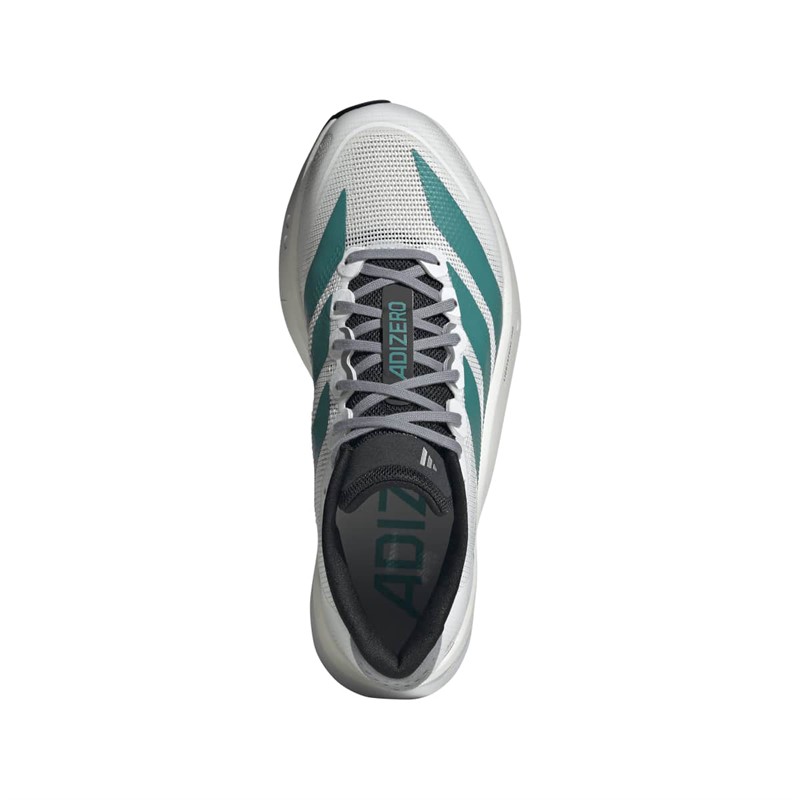 adidas Damen Adizero Boston 13 EQT Lightstrike Pro Neutral Laufschuhe Cloud White/Pure Teal/Grau