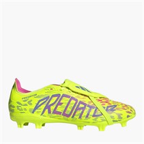 adidas Mens Predator League Tongue FG/MG Firm/Multi Ground Football Boots Lucid Lemon/Blue Fusion/Lucid Pink