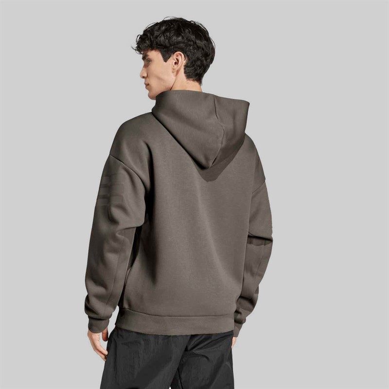 adidas Herren Future Icons 3 Streifen durchgehender Reißverschluss Hoodie Putty Beige