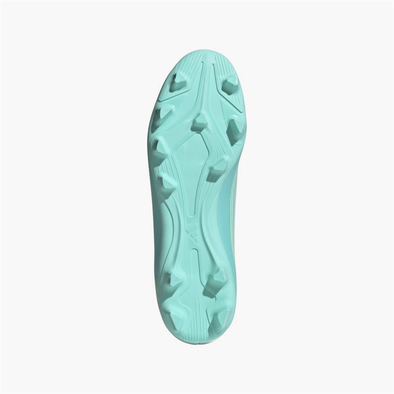 adidas Herren F50 Messi Club Aurora Radiante Pack FG Kunstrasen Fußballschuhe Cloud White/Lucid Pink/Flash Aqua