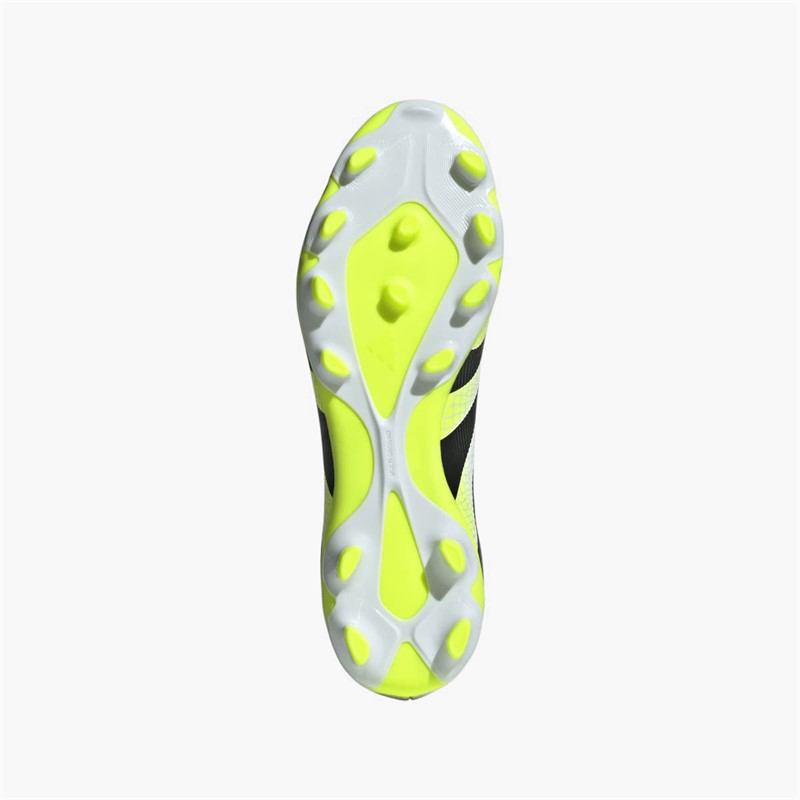 adidas Herren Predator League MG Multi Ground Fussball Schuhe Cloud White/Core Black/Lucid Lemon