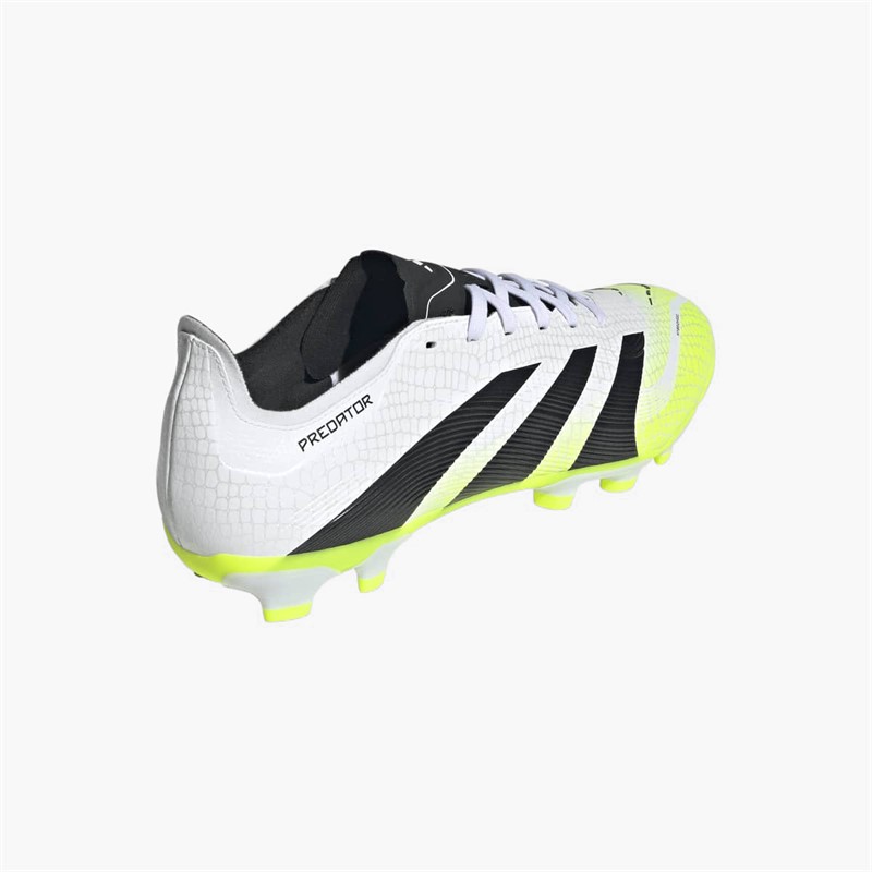 adidas Herren Predator League MG Multi Ground Fussball Schuhe Cloud White/Core Black/Lucid Lemon