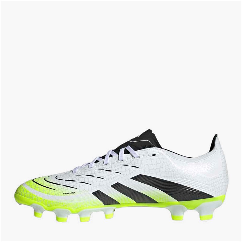adidas Herren Predator League MG Multi Ground Fussball Schuhe Cloud White/Core Black/Lucid Lemon