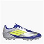 adidas Herren F50 Liga Messi La Vida Rapida AG Kunstrasen Fußballschuhe Silver Metallic/Solar Yellow/Lucid Blue