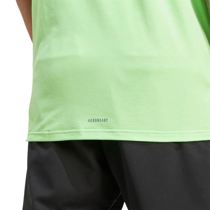 adidas Herren Designed For Training Workout T Shirt Lime Burst
