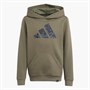 adidas Junior Drenge camouflage grafisk hættetrøje Olive Strata