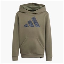 adidas Junior Drenge camouflage grafisk hættetrøje Olive Strata