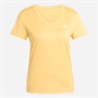 adidas Damen Trainings Basics V Ausschnitt T Shirt Semi Ice Tangerine