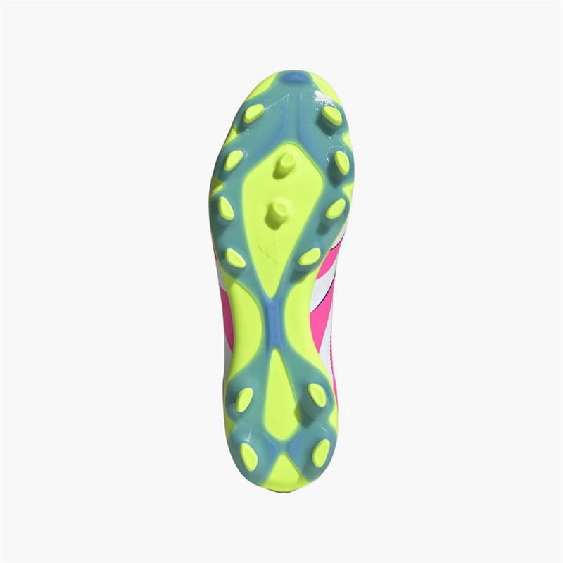 adidas Herren Predator League Celestial Victory Pack MG Multi Ground Fußballschuhe Cloud White/Lucid Pink/Lucid Lemon
