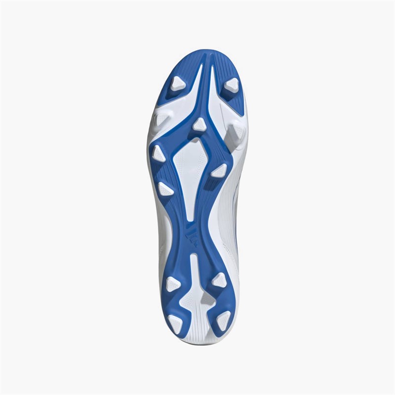 adidas Mens F50 Club Polar Victory Pack FG Firm Ground Football Boots White/Silver Metallic/White