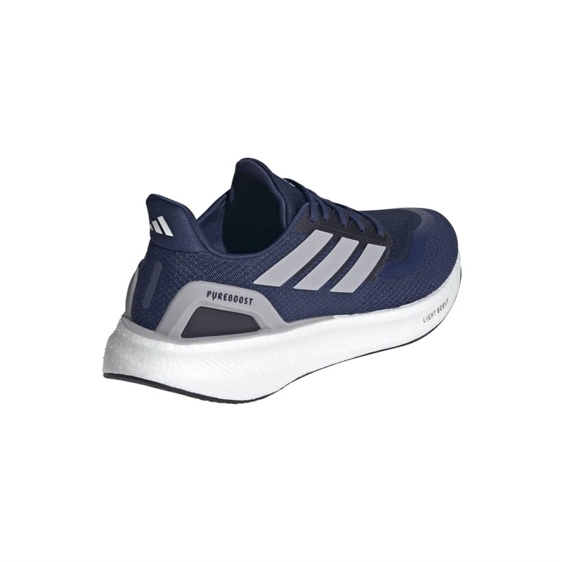 adidas Mens Pureboost 5 Neutral Running Shoes Dark Blue/Glory Grey/Core Black