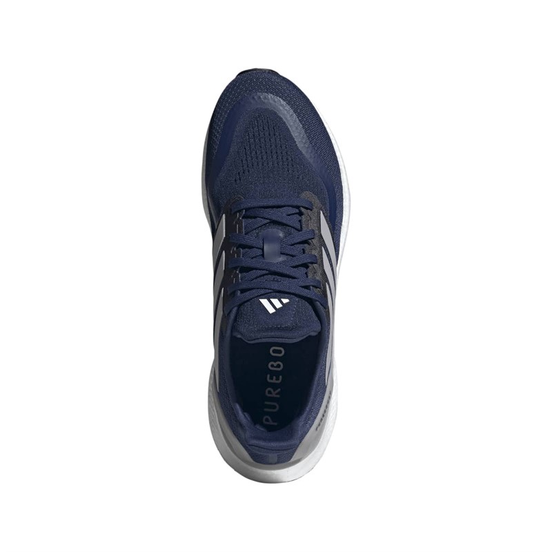 adidas Mens Pureboost 5 Neutral Running Shoes Dark Blue/Glory Grey/Core Black