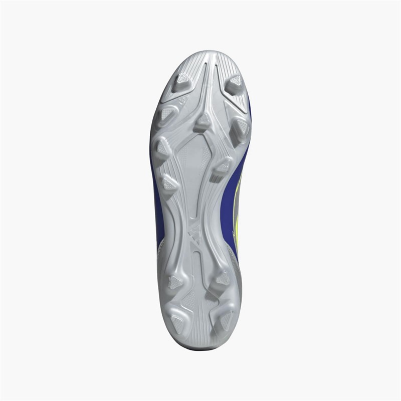 adidas Mens F50 Club Messi La Vida Rapida Pack FG/MG Firm/Multi Ground Football Boots Silver Metallic/Solar Yellow/Lucid Blue