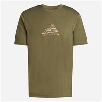 adidas Herre Camo Explorer Grafik T-shirt Olive Strata