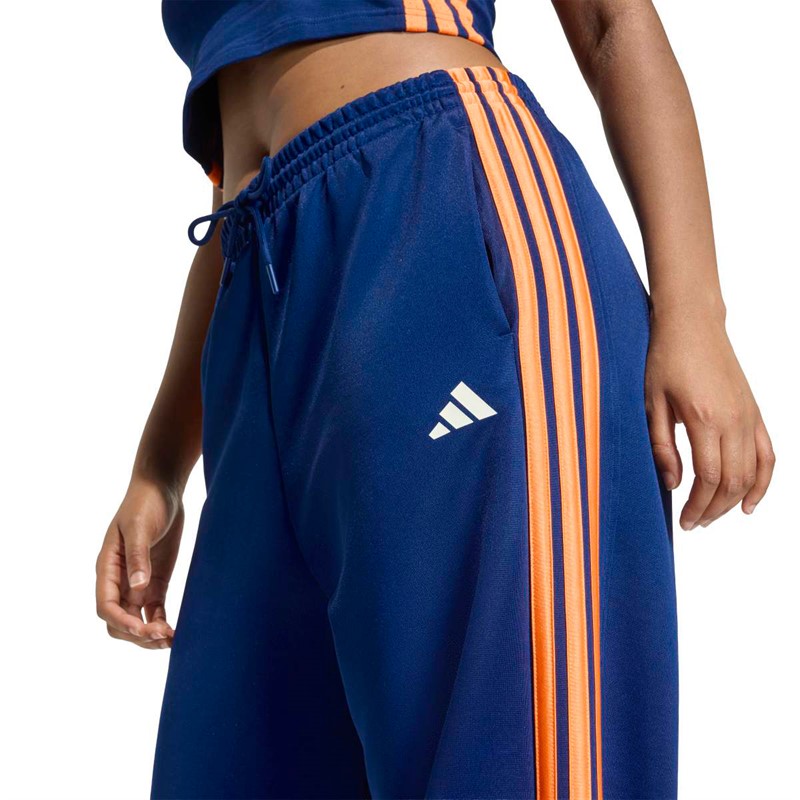 adidas Dame Stadion 3-Stripes Træningsbukser Dark Blue/Pure Orange/Off White