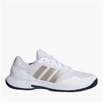 adidas Herren Gamecourt 2 Tennisschuhe Cloud White/Cyber Metallic/Dark Blue