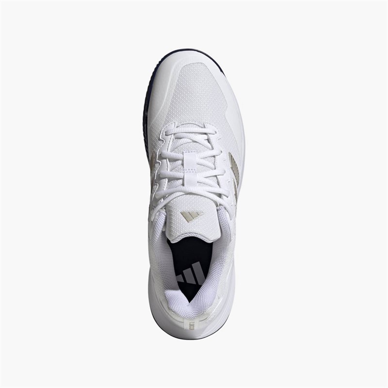 adidas Herren Gamecourt 2 Tennisschuhe Cloud White/Cyber Metallic/Dark Blue