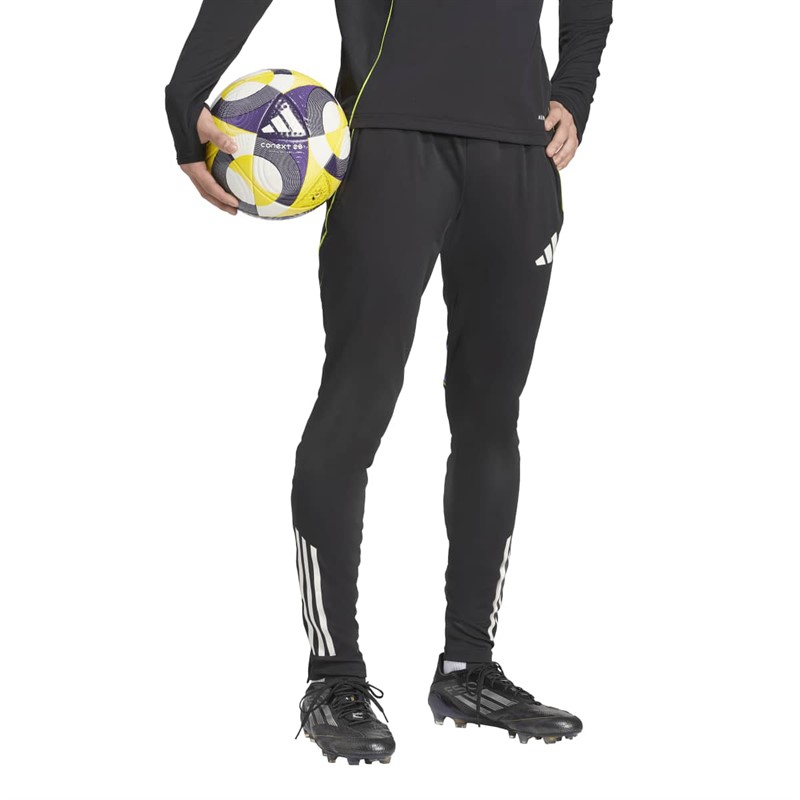 adidas Herren Tiro 25 Wettkampf Sporthosen Schwarz/Purple Rush