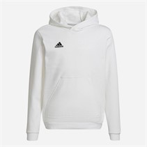 adidas Junior Drenge Entrada 22 Pullover Hættetrøje Hvid/Sort