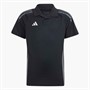 adidas Drenge Junior Tiro 24 Konkurrence Polo Shirt Sort/Team Dark Grey
