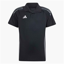 adidas Drenge Junior Tiro 24 Konkurrence Polo Shirt Sort/Team Dark Grey