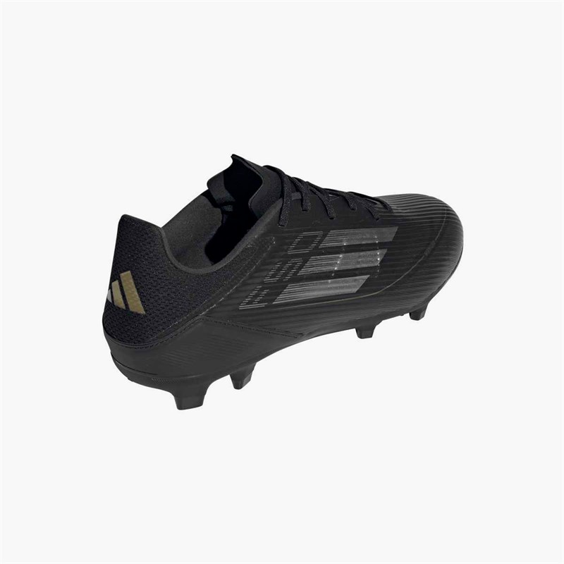 adidas Mens F50 League Dark Spark Pack FG/MG Firm/Multi Ground Football Boots Core Black/Iron Metallic/Gold Metallic