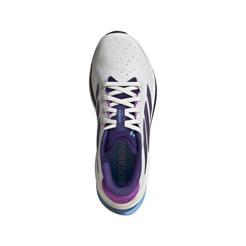 adidas Damen Supernova Prima 2 Neutrale Laufschuhe Cloud White/Collegiate Purple/Semi Blue Burst