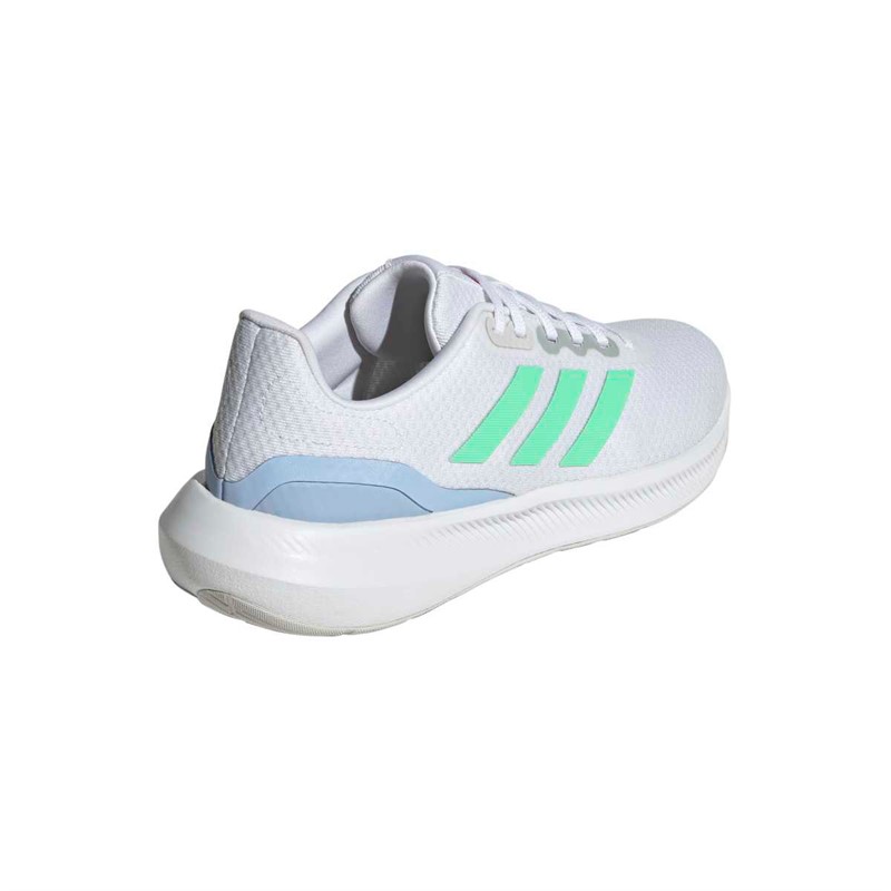 adidas Womens Runfalcon 3 Neutral Running Shoes Cloud White/Pulse Mint/Blue Dawn
