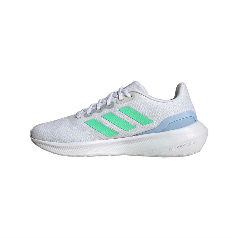 adidas Womens Runfalcon 3 Neutral Running Shoes Cloud White/Pulse Mint/Blue Dawn
