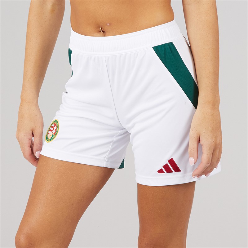 adidas Womens HFF Hungarian FF Home Shorts White/Collegiate Green