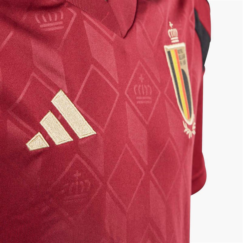 adidas Junior RBFA Belgium 2024 Home Jersey Tech Copper Blue