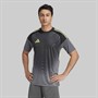 adidas Mens Tiro 25 Competition Short Sleeve Goalkeeper Jersey Grey Five