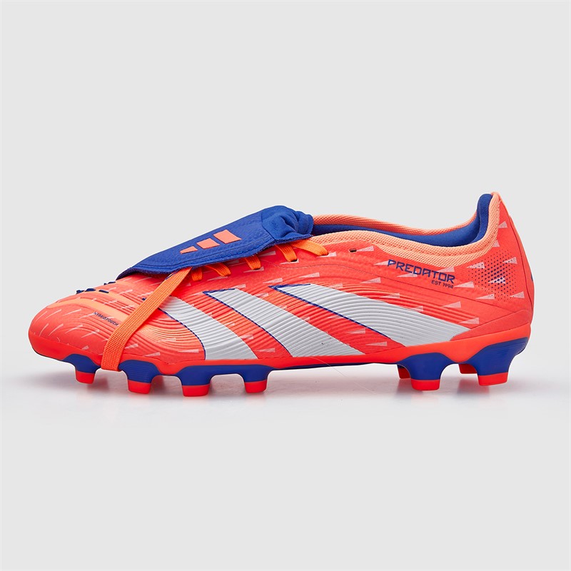adidas Mens Predator Pro Fold-Over Tongue Coral Blaze Pack MG Multi Ground Football Boots Signal Coral/Cloud White/Beam Orange