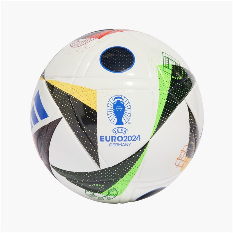 adidas Junior Euro 24 League J290 Match Football White/Black/Glow Blue