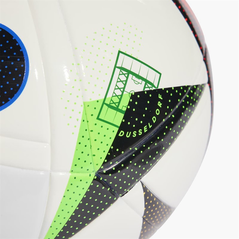 adidas Junior Euro 24 League J290 Match Football White/Black/Glow Blue