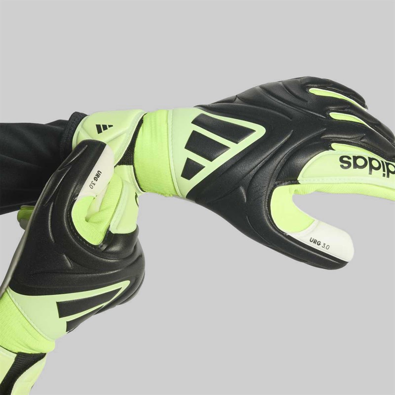 adidas Junior Copa League Goalkeeper Gloves Black/Black/Lucid Lemon