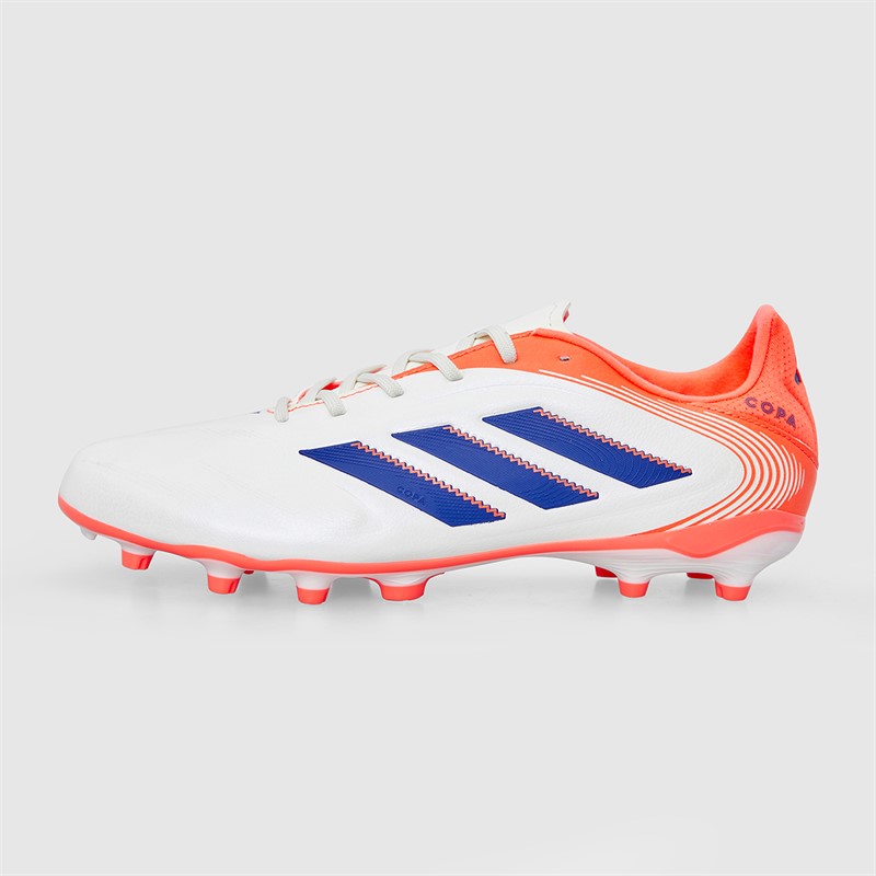 adidas Junior Copa Pure 3 Club Coral Blaze Pack FG/MG Firm/Multi Ground Football Boots Off White/Lucid Blue/Signal Coral