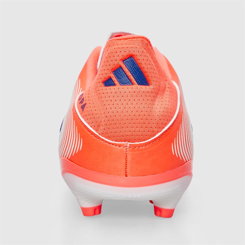 adidas Junior Copa Pure 3 Club Coral Blaze Pack FG/MG Firm/Multi Ground Football Boots Off White/Lucid Blue/Signal Coral