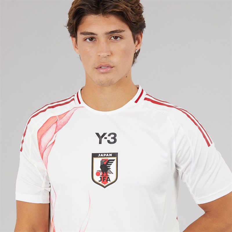 adidas Mens X Y-3 JFA Japan X 24/25 Authentic Away Jersey Cream White