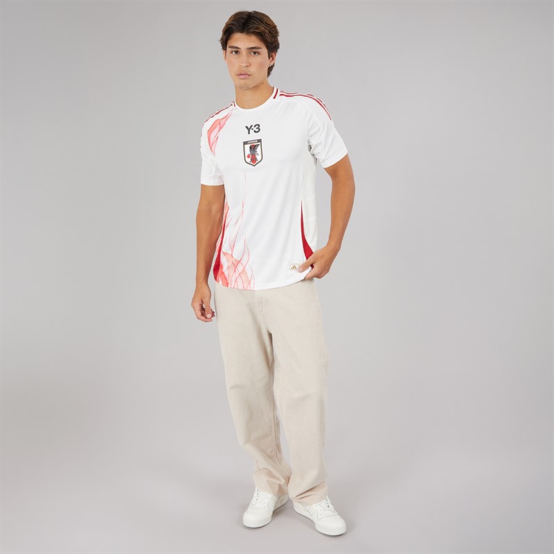 adidas Mens X Y-3 JFA Japan X 24/25 Authentic Away Jersey Cream White