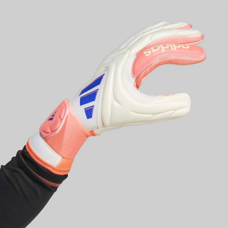 adidas Copa Pro Goalkeeper Gloves Off White/Lucid Blue/Signal Coral