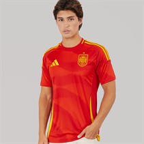 adidas Mens FEF Spain 2024 Home Jersey Better Scarlet