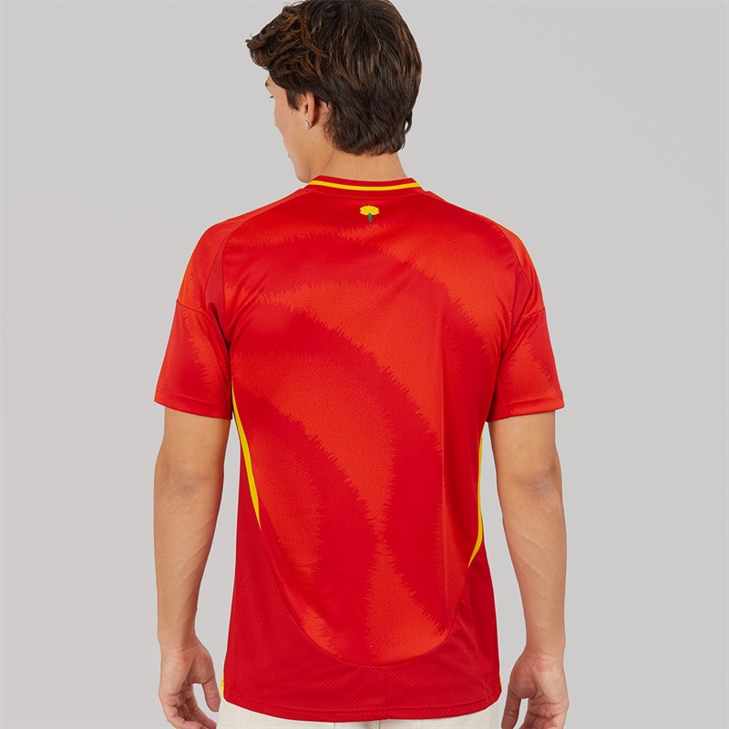 adidas Mens FEF Spain 2024 Home Jersey Better Scarlet