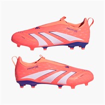 adidas Junior Predator League Laceless Coral Blaze Pack FG/MG Firm/Multi Ground Football Boots Signal Coral/Cloud White/Beam Orange