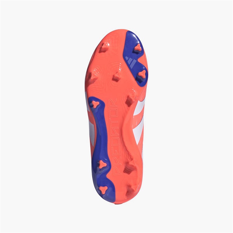 adidas Junior Predator League Laceless Coral Blaze Pack FG/MG Firm/Multi Ground Football Boots Signal Coral/Cloud White/Beam Orange