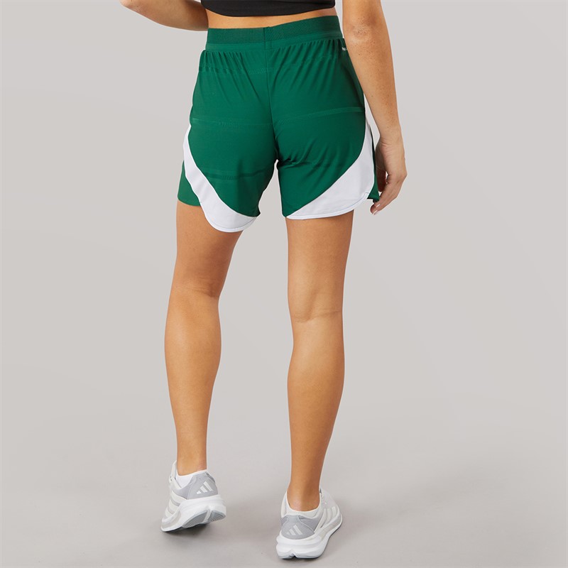 adidas Womens FIGC Italy 2025 Womens Team Authentic Away Shorts Tech Forest